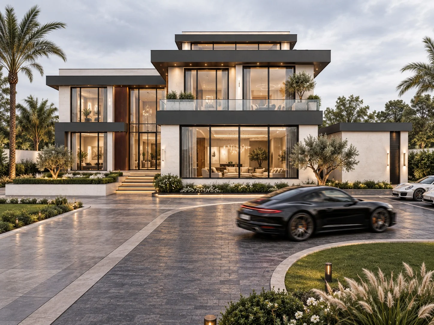 Luxury Palm Villa — architectural visualization supplied for COVE website