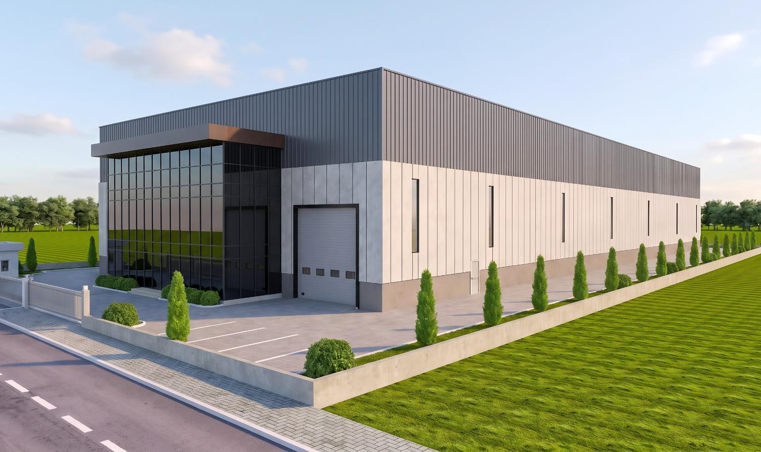 Commercial warehouse and offices visualization from the Cove Engineering 2026 company profile
